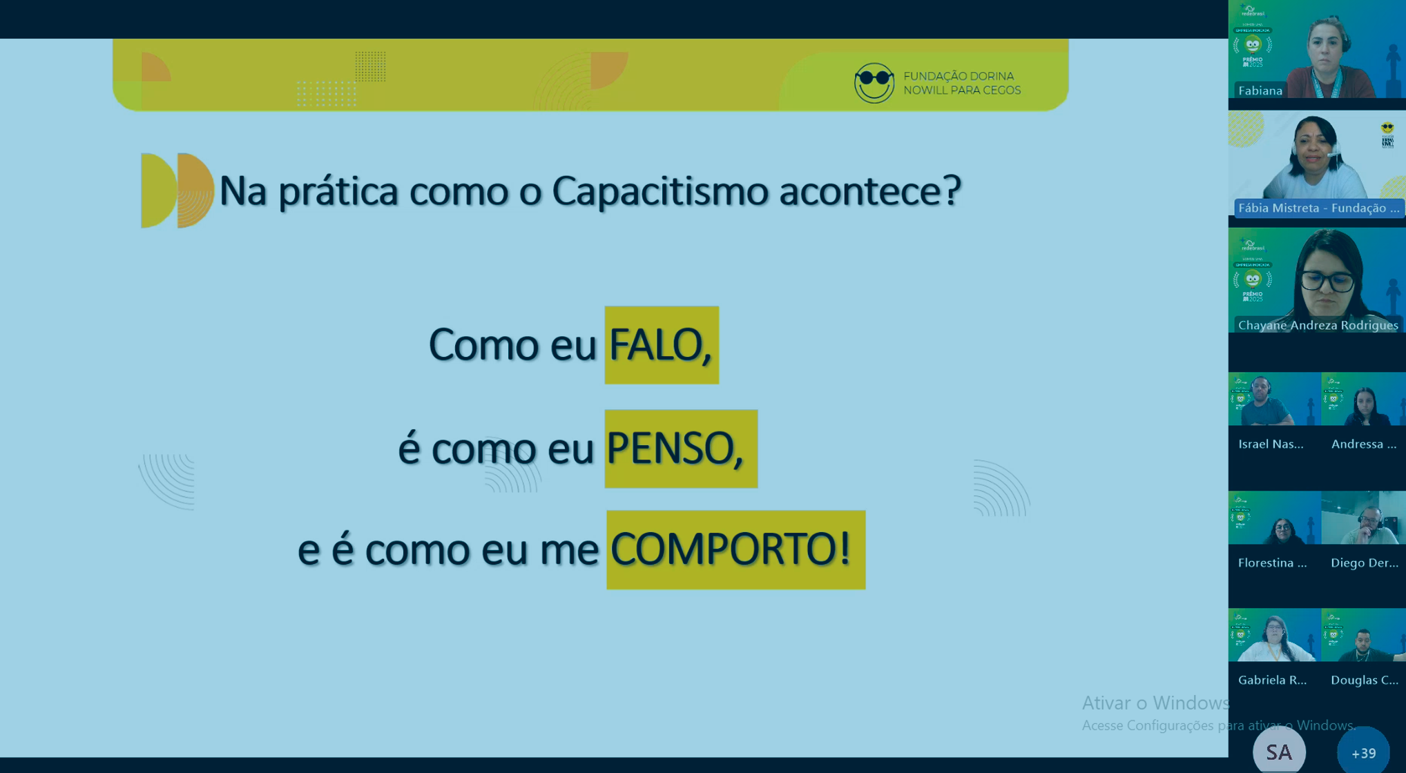 Capacitismo é tema de palestra inclusiva na Redebrasil